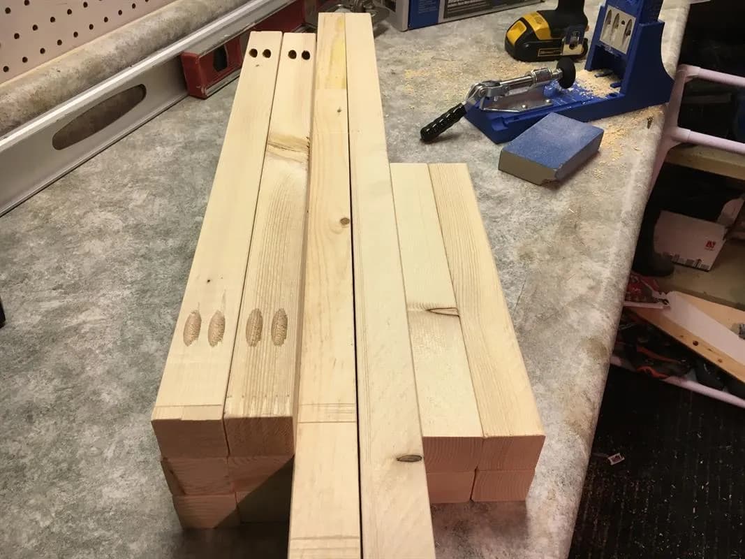 Coffee Table with Train Table/Storage — step photo 5