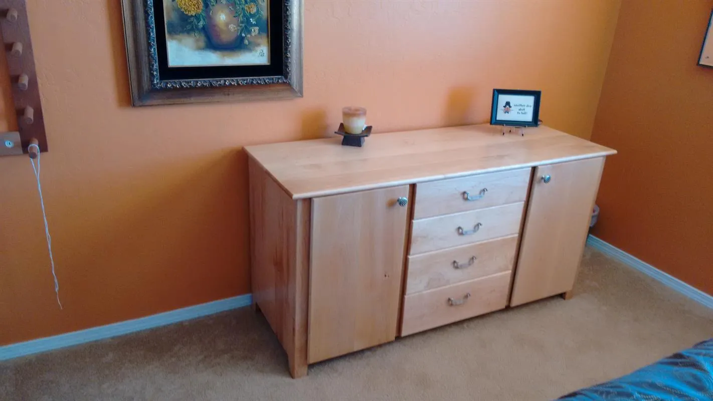 Maple Combination Dresser and Craft Cabinet