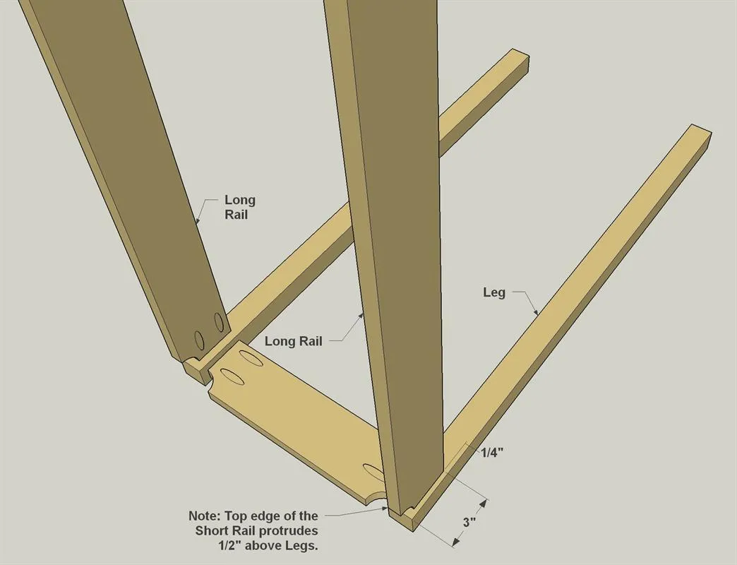 Floating-Top Console Table — step photo 8
