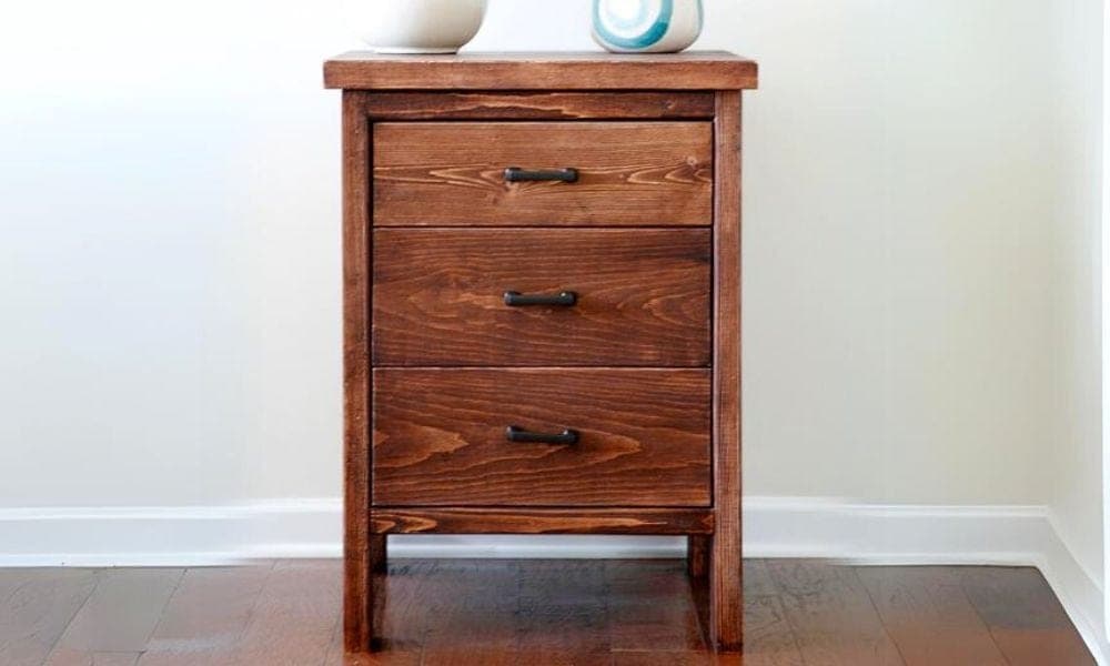 Chest of drawers built from 2x4 frame-and-panel sides