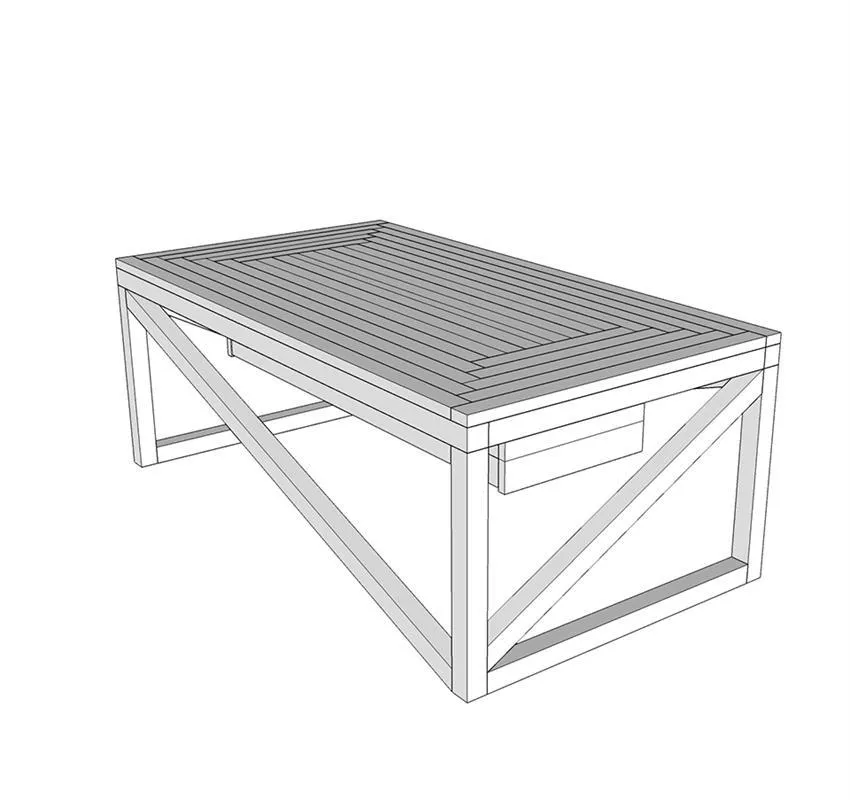 Outdoor Coffee Table with Beverage Cooler — step photo 17