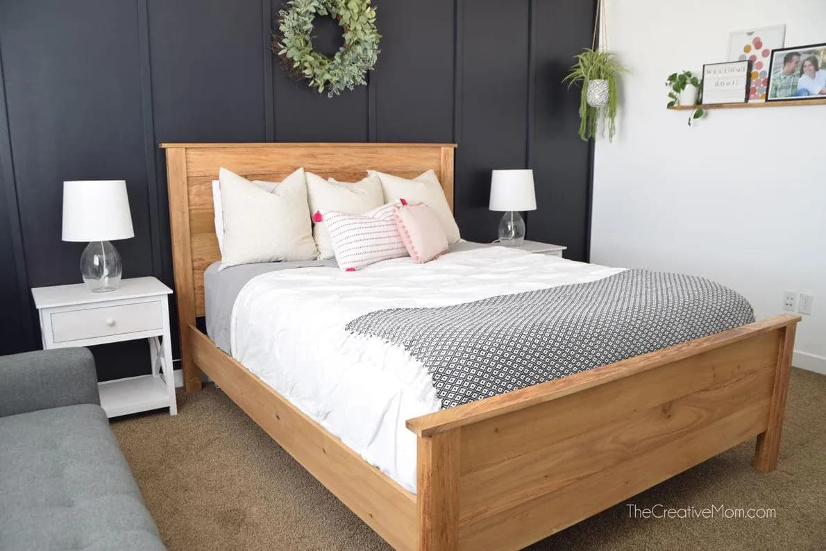 Queen Size Modern Farmhouse Bedframe