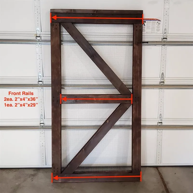Simple Fence Gate – Hardware Cloth & Shou Sugi Ban — step photo 8