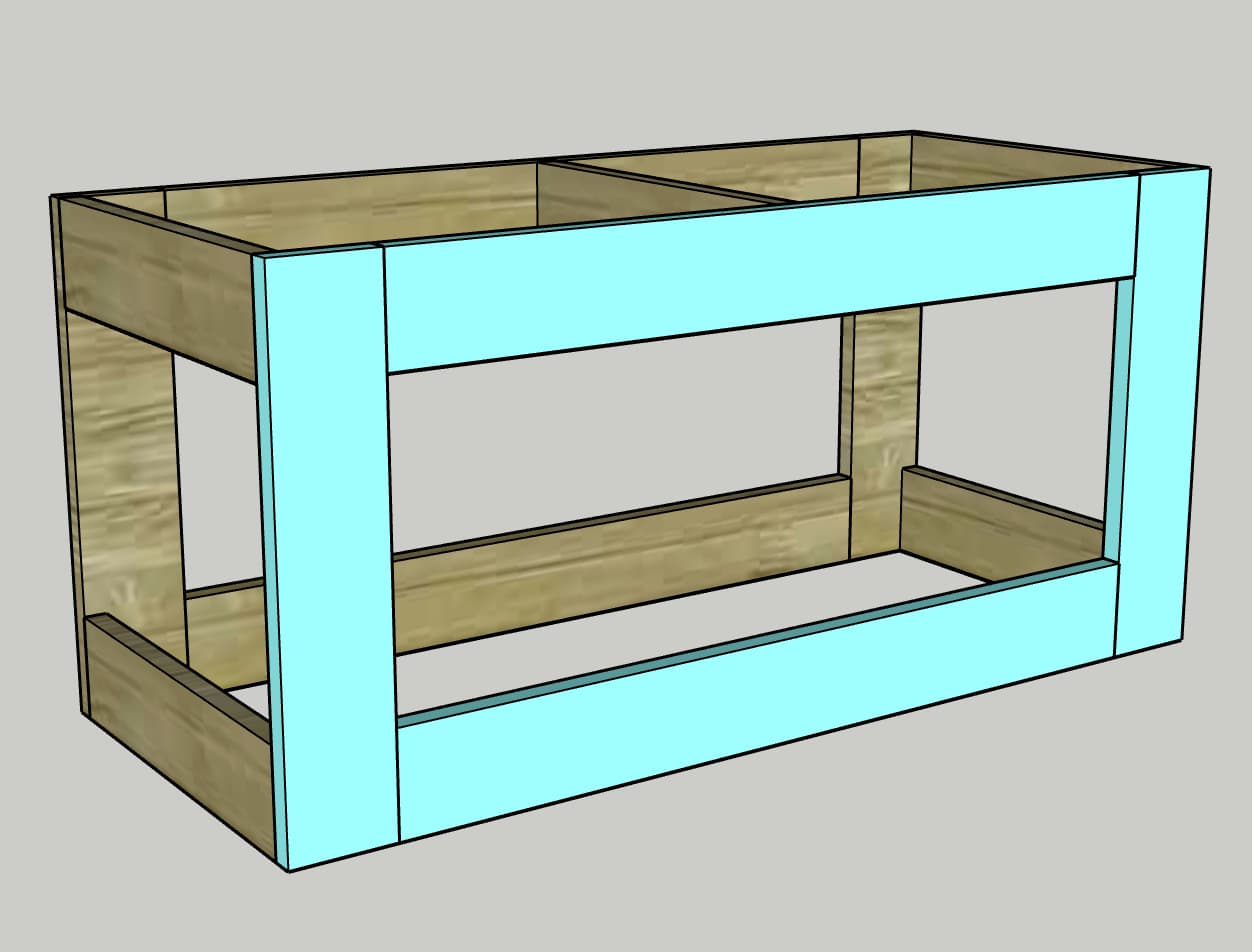 Shoe bench with storage and seat — step photo 8