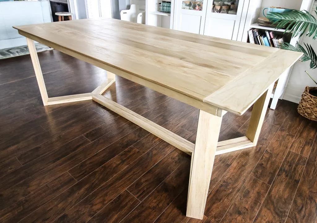 Angled Base Dining Table
