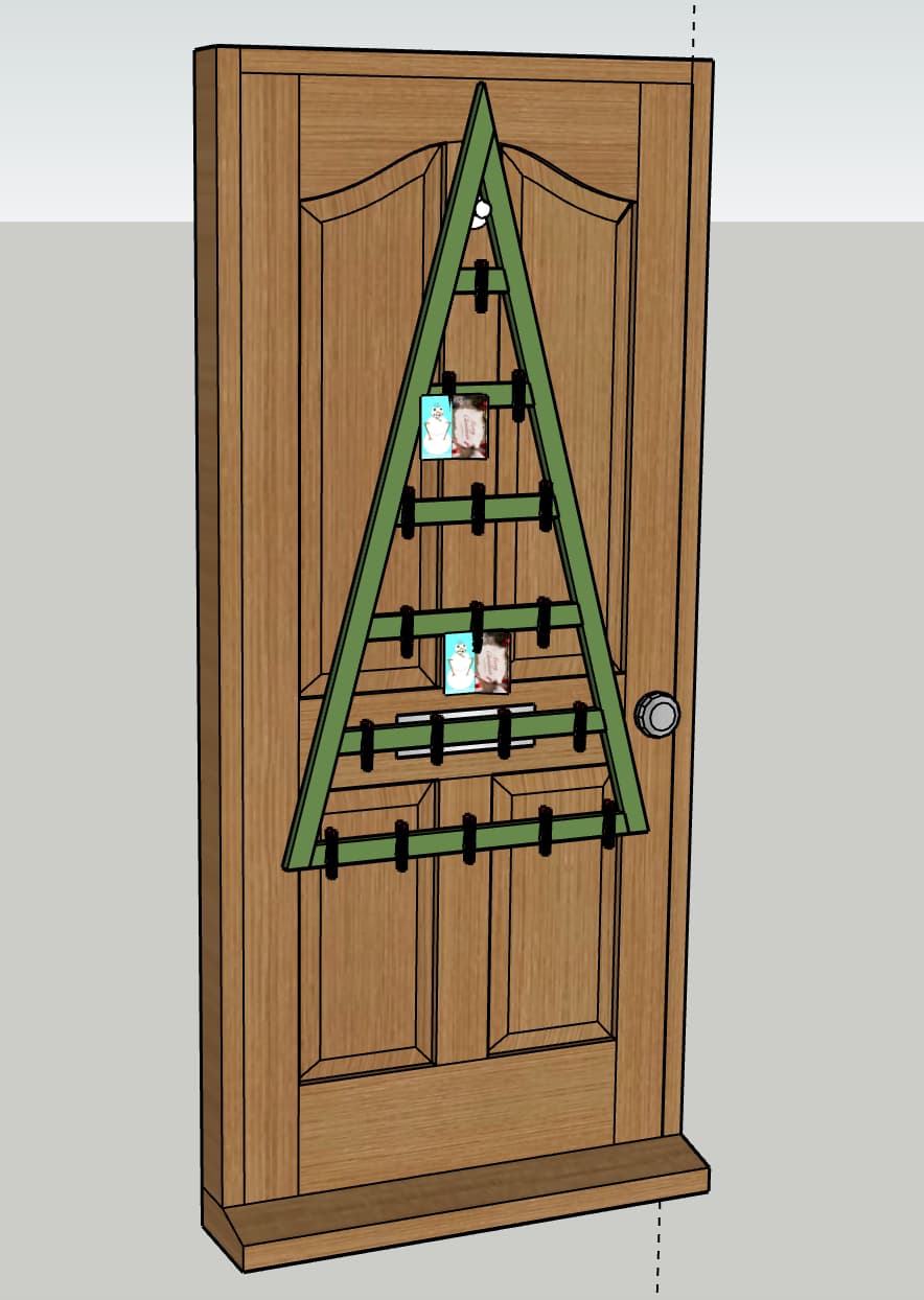 DIY Hanging Christmas Card Holder — step photo 13