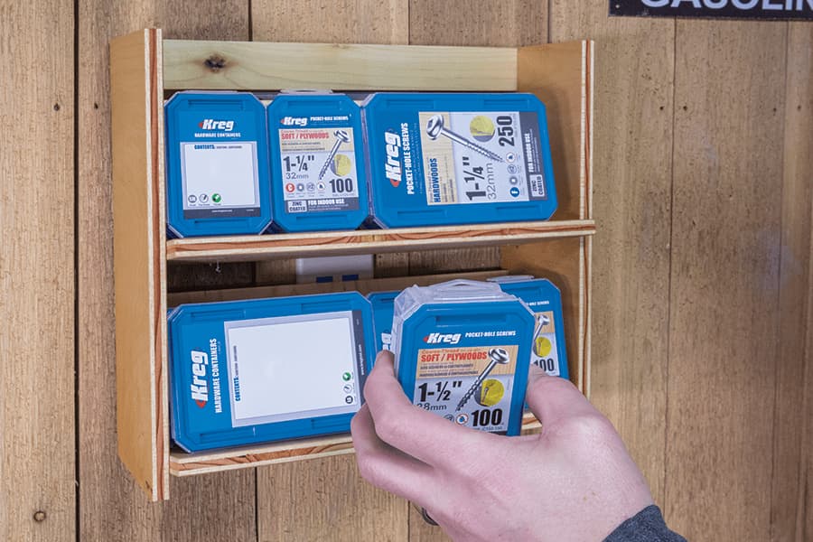 Wall-Mounted Hardware Organizer