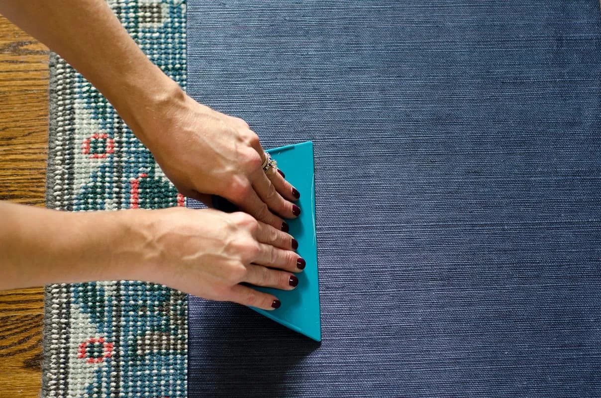 Grasscloth Console Table — step photo 12