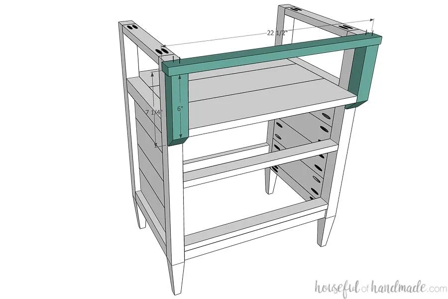 Tall Nightstand with Open Shelf — step photo 13
