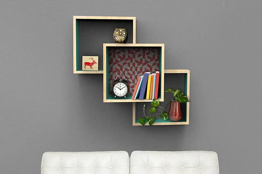 Wall-Mounted Display Shelves