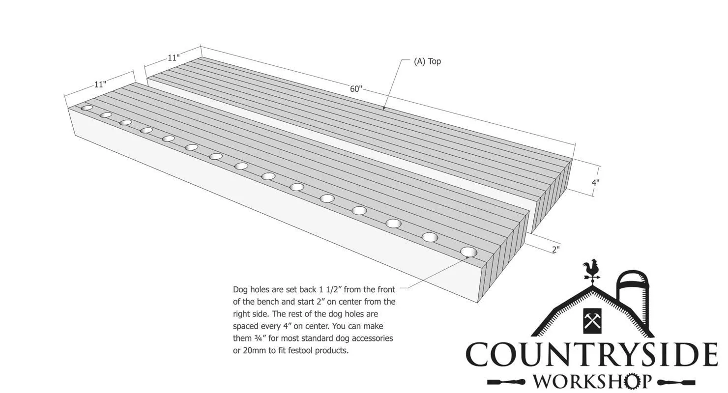 Simplified Split Top Roubo Workbench — step photo 8