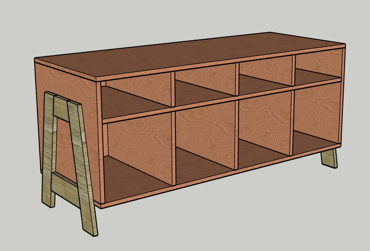 Cube Storage Console Table — step photo 13