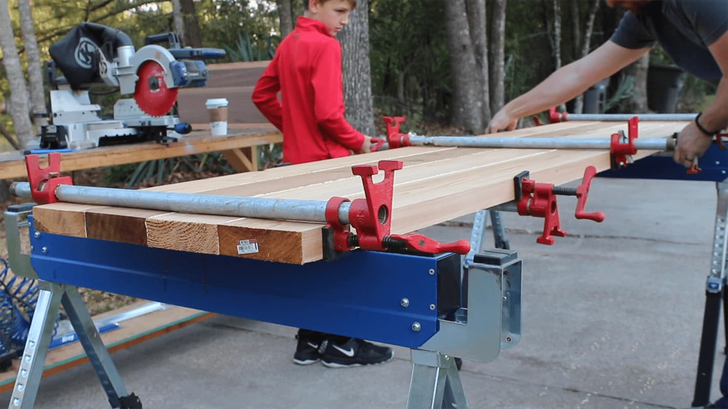 DIY Cedar Desk Build with Bottom Supports — step photo 3