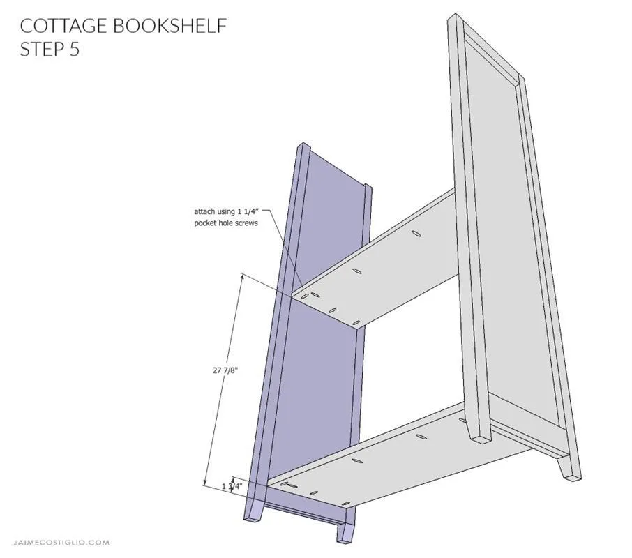 Cottage Style Bookshelf — step photo 10
