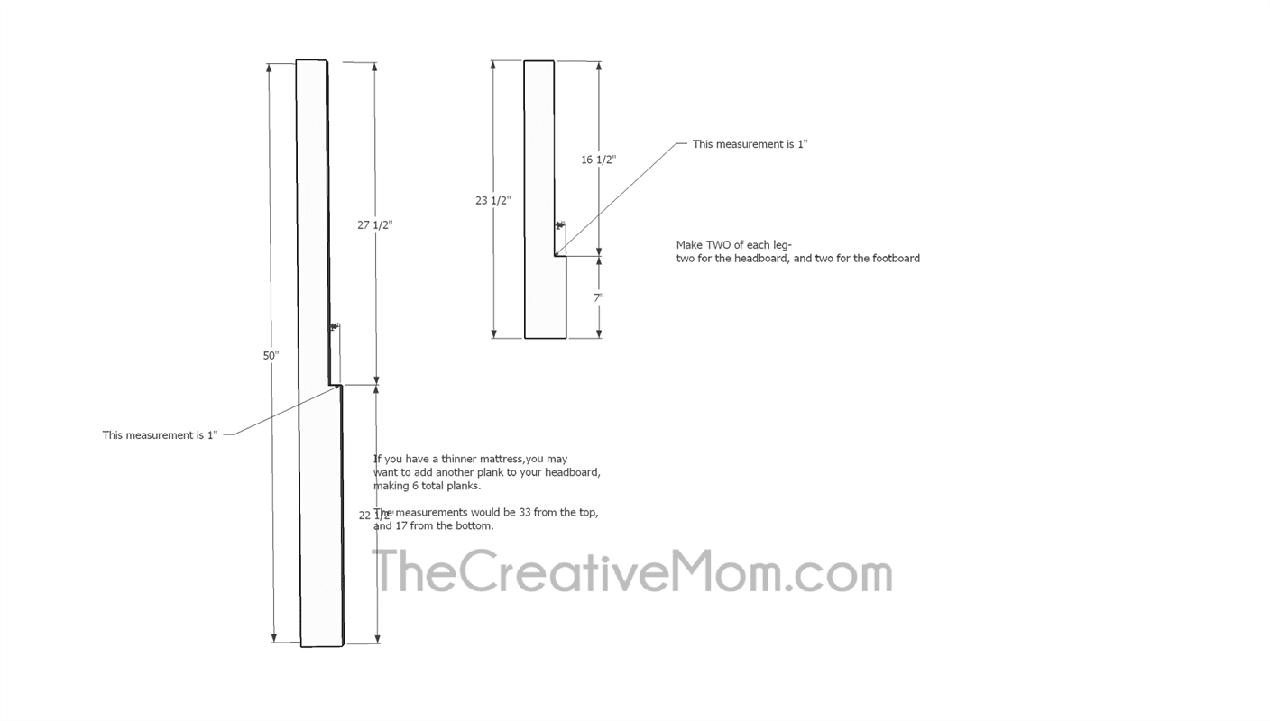 Queen Size Modern Farmhouse Bedframe — step photo 5