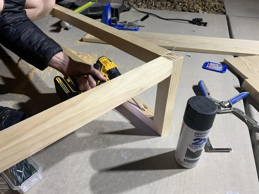 Simple Mid-Century Modern Entry Table — step photo 4