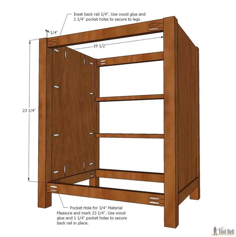 Classic 3 Drawer Nightstand — step photo 8