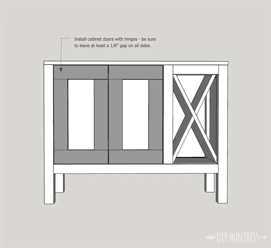 DIY Wooden Sideboard/Record Cabinet With Wine Rack — step photo 16