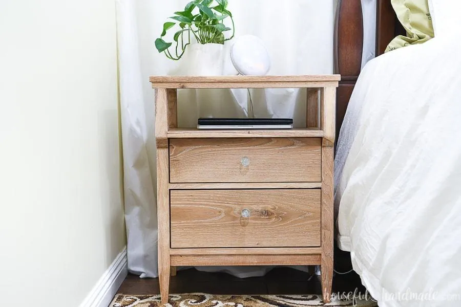 Tall Nightstand with Open Shelf