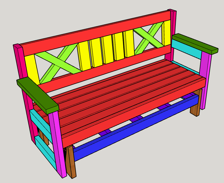 Farmhouse Outdoor Glider Bench — step photo 11