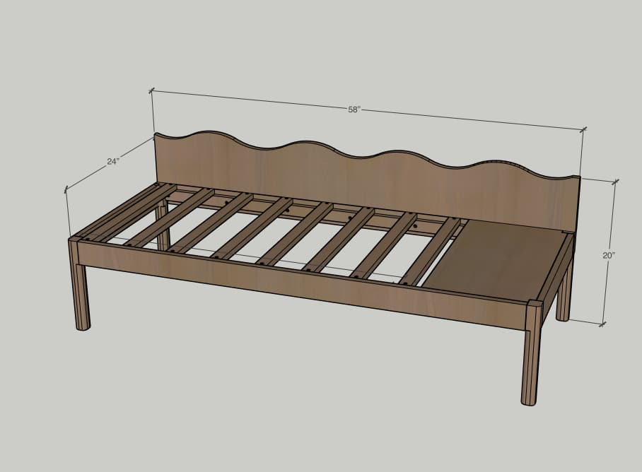 DIY Bench With Attached Side Table — step photo 2