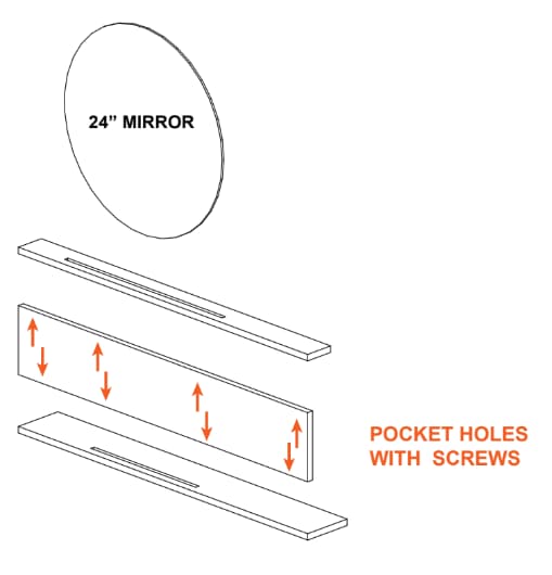 Plywood Mirror Shelf — step photo 4