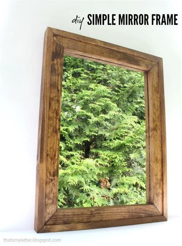 simple mirror frame