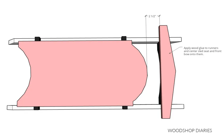 Simple Wooden Christmas Sled — step photo 10
