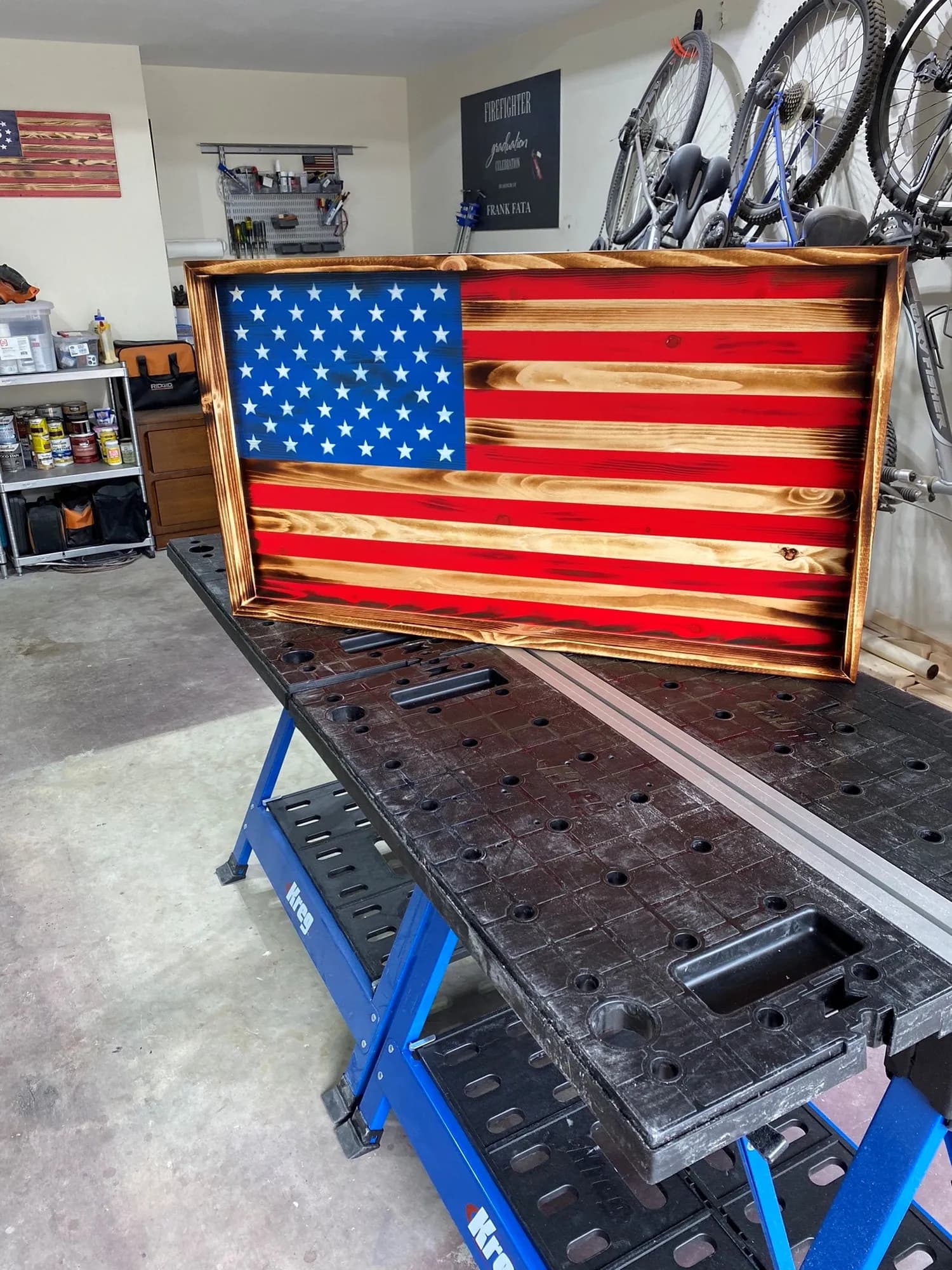 Box-Framed Rustic Wood Flag — step photo 1