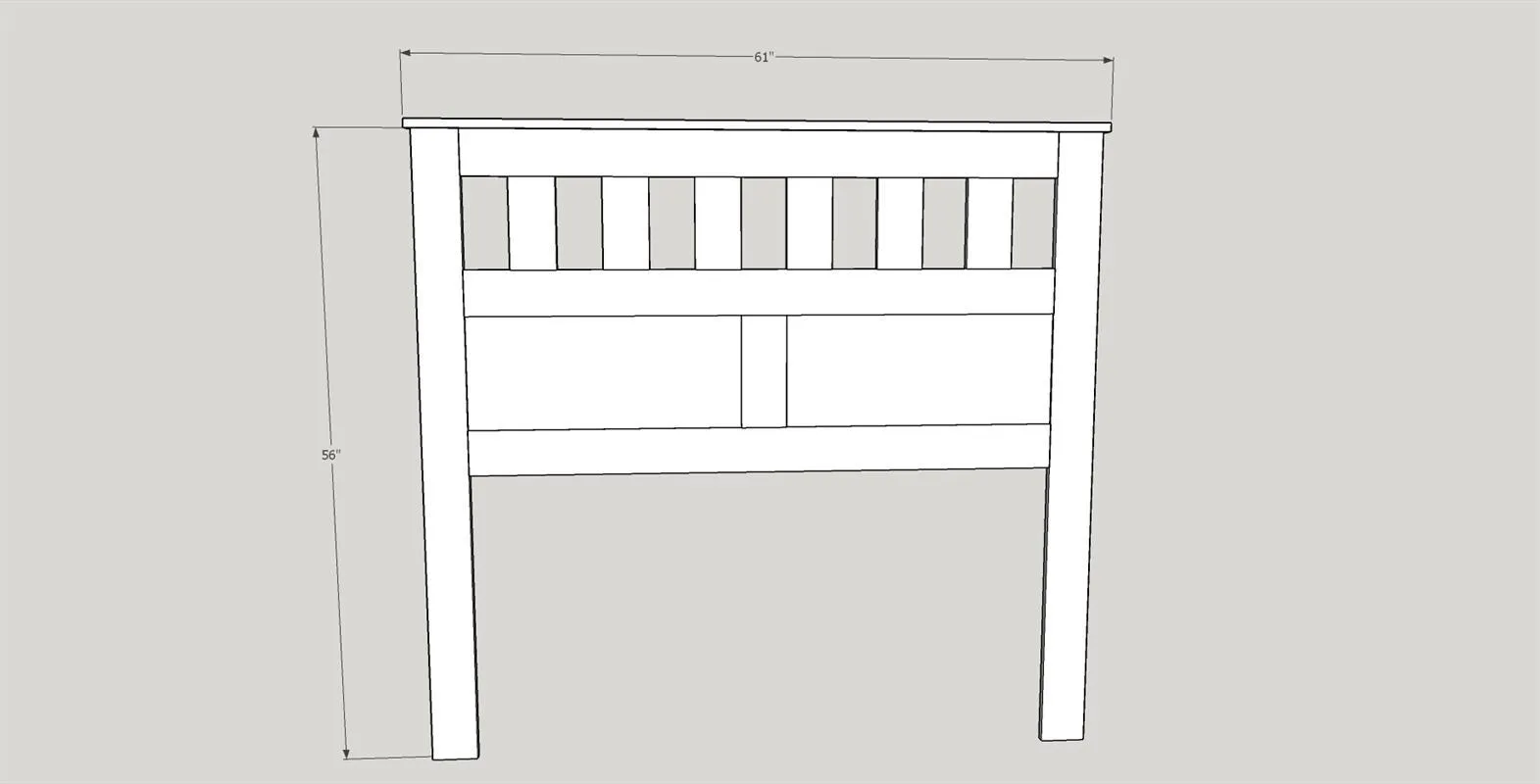 Craftsman Style Queen Sized Headboard — step photo 3