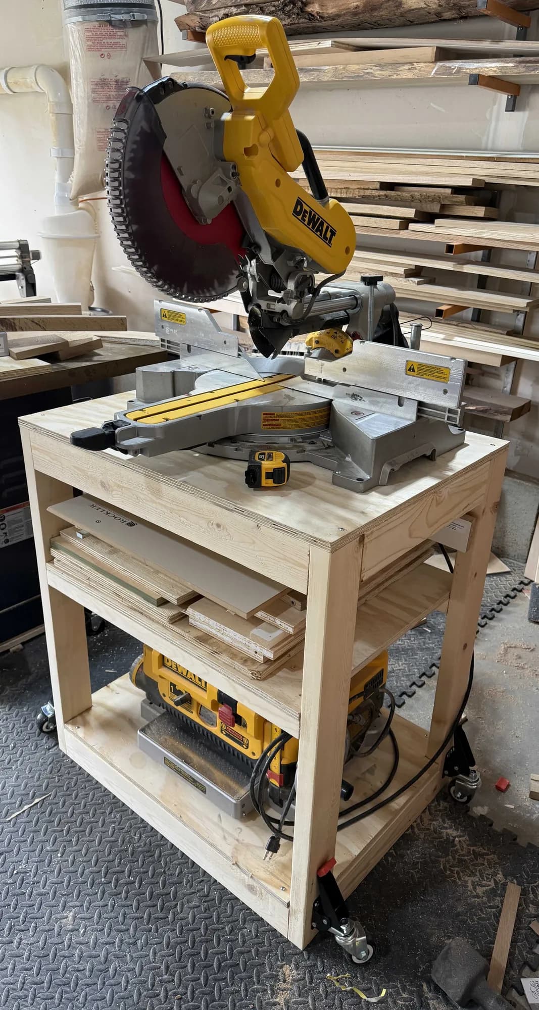 Beginner Miter Saw + Planer Stand