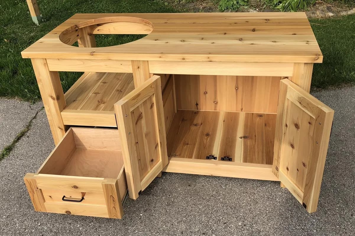 DIY Big Green Egg Table – Big Green Egg Table Project Plan