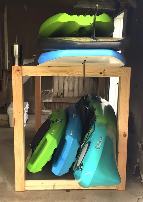 Simple Kayak/SUP Storage Rack