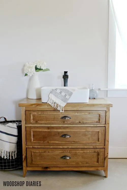 DIY Single Sink Vanity with Drawers — step photo 19