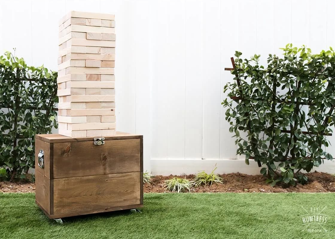 DIY Giant Jenga With Mobile Storage Case
