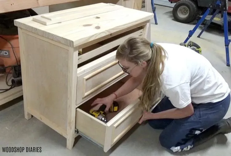 DIY Single Sink Vanity with Drawers — step photo 16