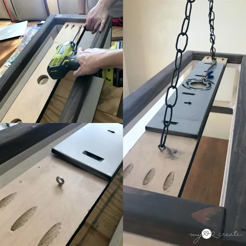 Rectangle Chandelier — step photo 12