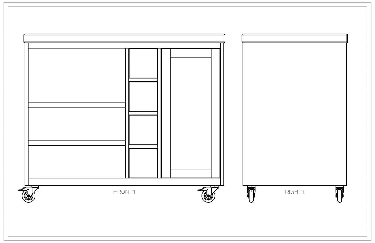 Rolling Kitchen Island