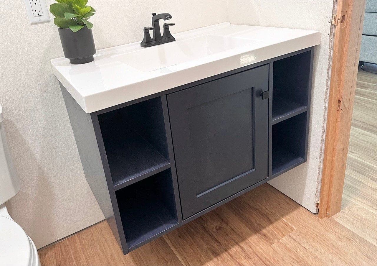 36 inch floating wall-hung vanity cabinet