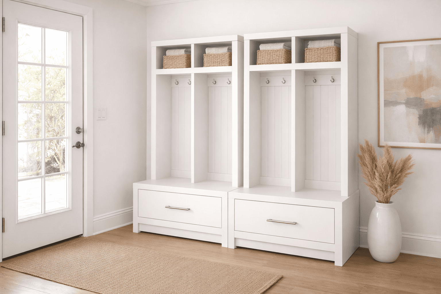 Braden entryway hutch with cubby storage