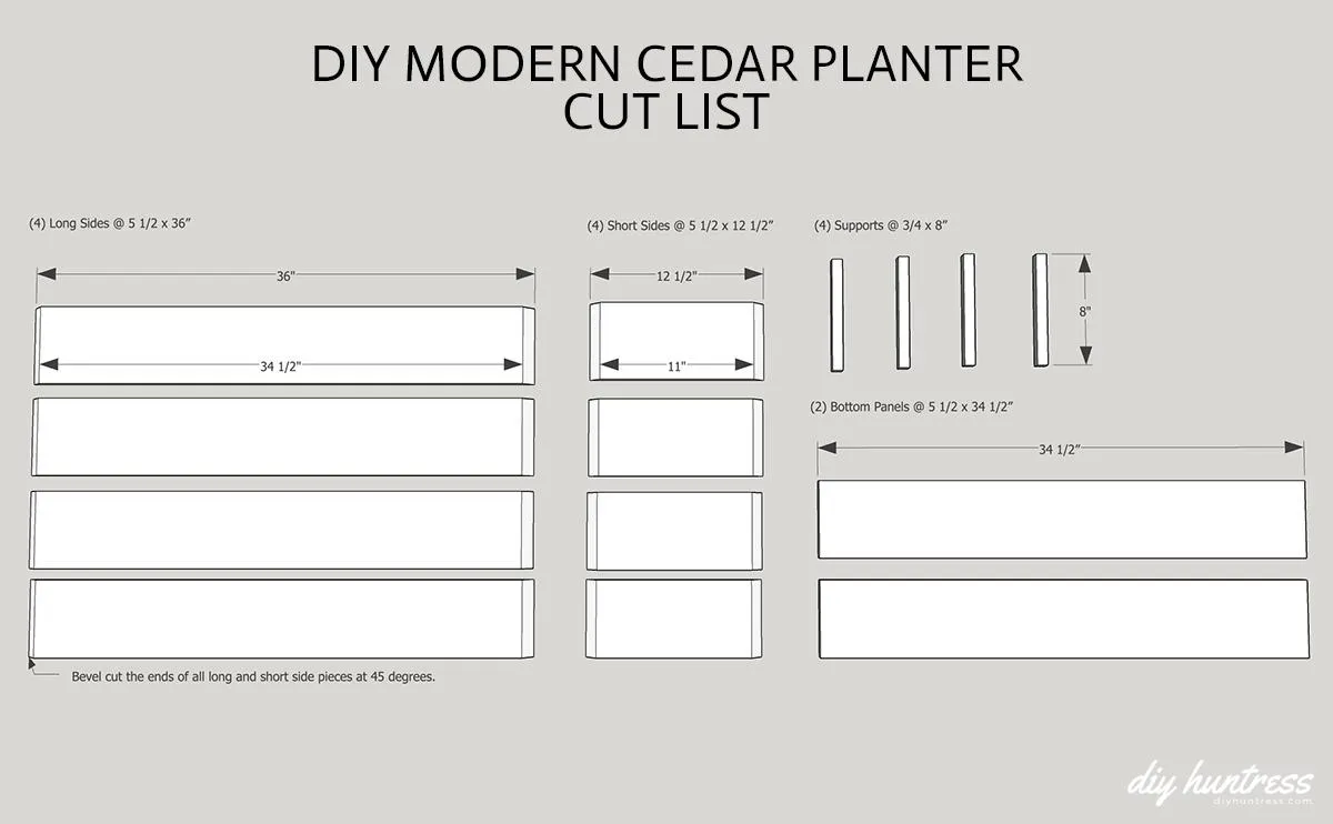 DIY Modern Cedar Planter — step photo 4