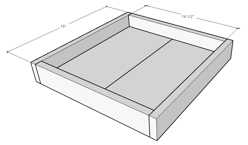 DIY Square Breakfast Tray — step photo 5