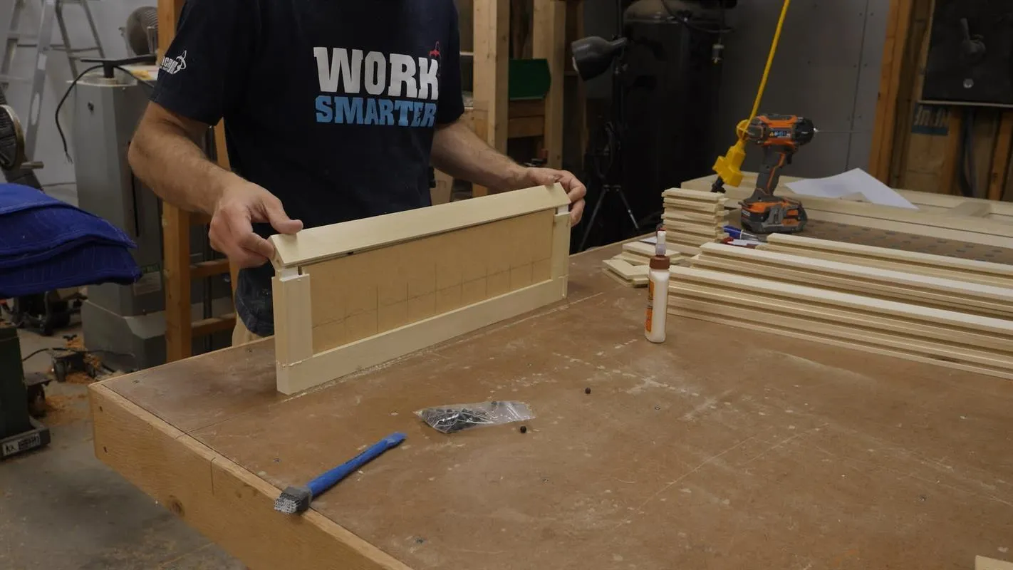 Farmhouse Platform Bed with Storage — step photo 11
