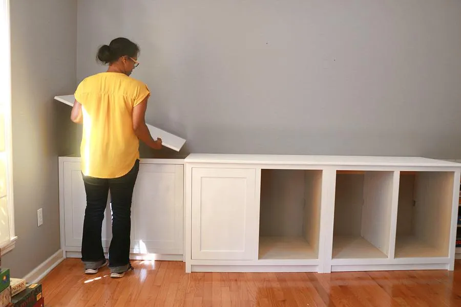 Custom Built-in Console Cabinets — step photo 14