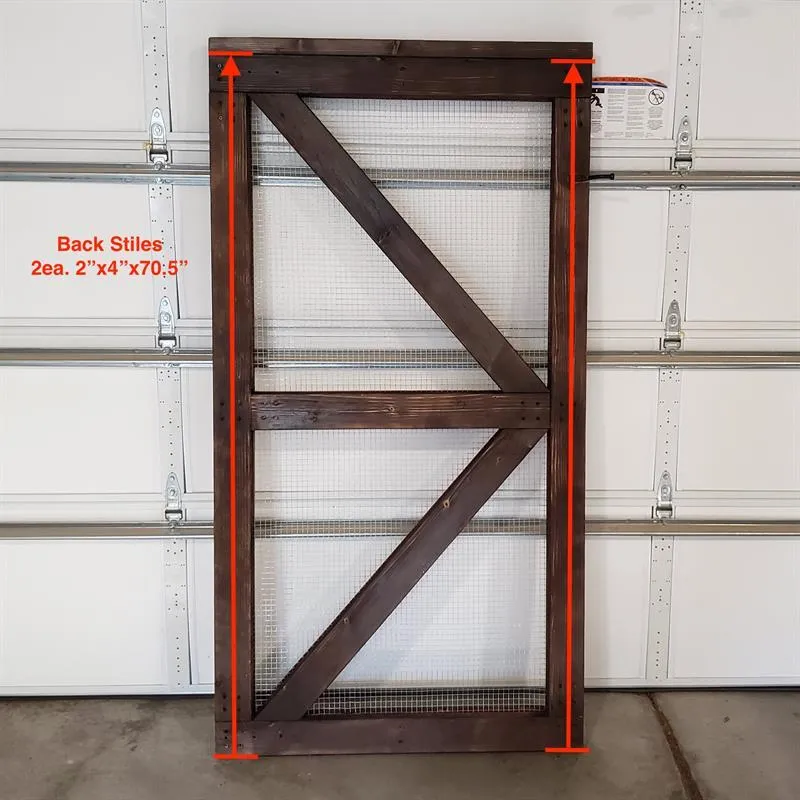 Simple Fence Gate – Hardware Cloth & Shou Sugi Ban — step photo 2