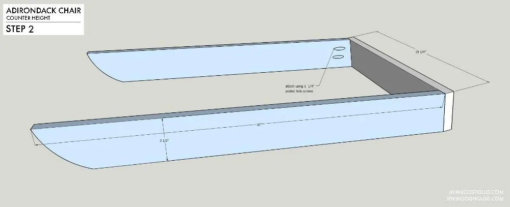 DIY Counter Height Adirondack Chair – Free Project Plan — step photo 7