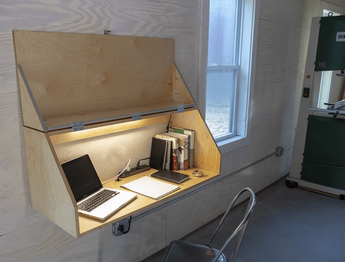Wall-Mounted Desk