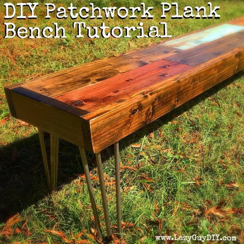 Patchwork Plank Bench