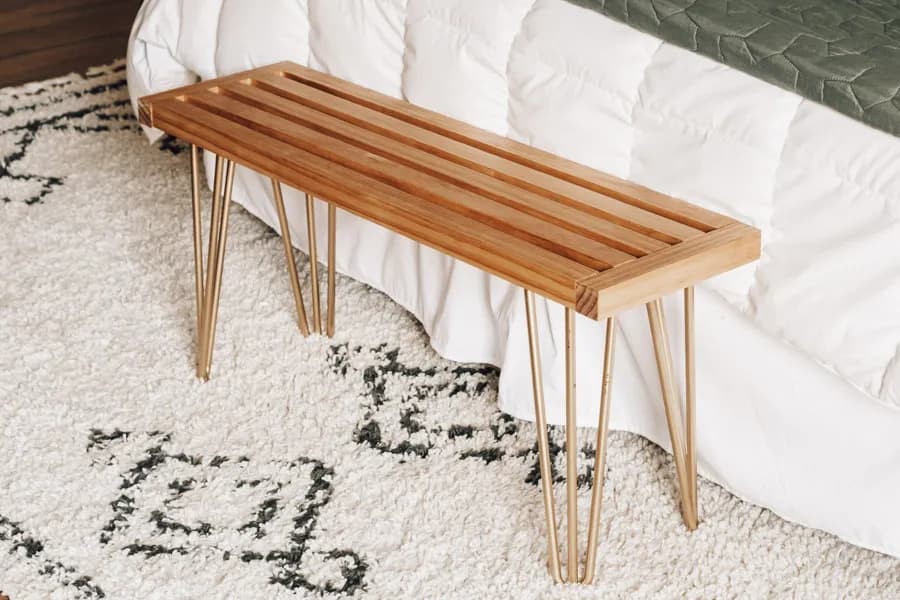 DIY Bench with Hairpin Legs