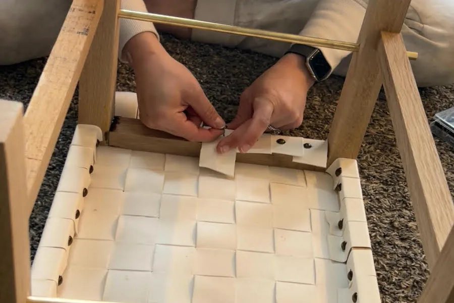 DIY Woven Bench — step photo 11